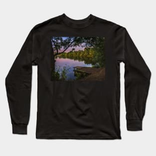 A  Lakeside Evening Long Sleeve T-Shirt